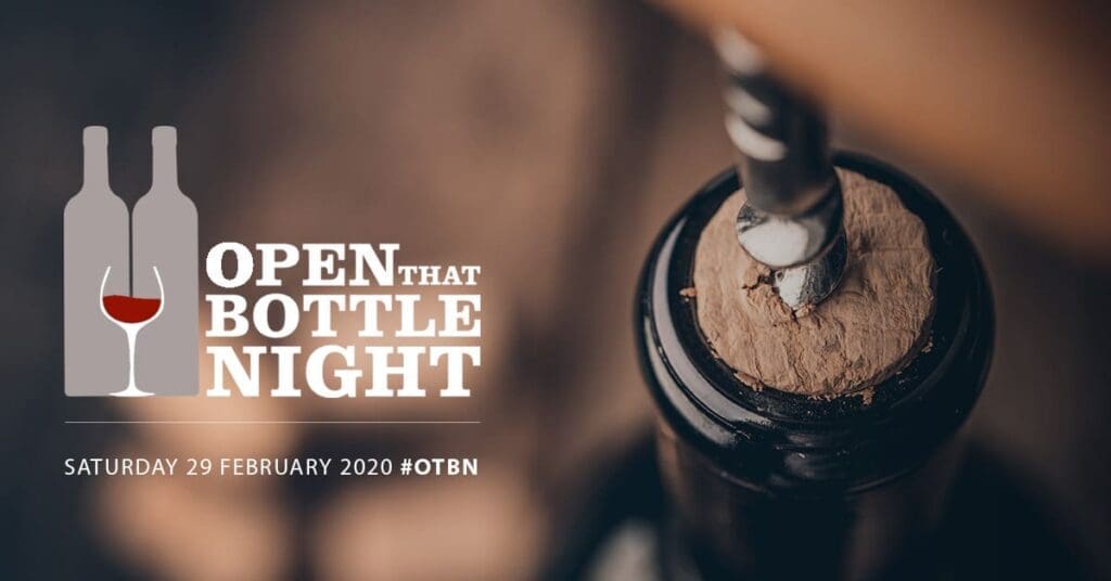 Open that Bottle Night is 29 February 2020